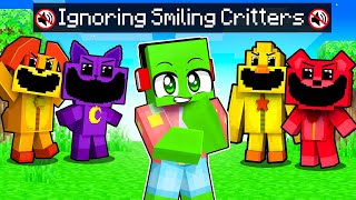 Slime Block Ignores SMILING CRITTERS in Minecraft!