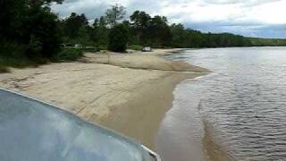 Driving along beach near Petrozadovsk