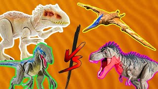 Ultimate Huge Jurassic Dinos: Indoraptor, T-REX, Sinotyrannus, Spinosaurus, Pteranodon & More