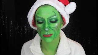 Glammed Up Grinch | Christmas Makeup