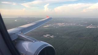 Indonesia AirAsia Airbus A320-200 QZ200 Landing at Kuala Lumpur