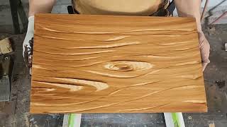 Wood Graining using spatula and putty knife