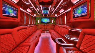 Luxury Limo Bus for 10-20 Guests w/restroom by Cali Party Bus