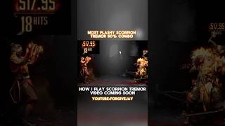 Most Flashy Scorpion Tremor 50% Combo #recommended #mk #mk1 #shorts #foryou #gaming #scorpion #fire