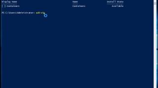 Install Windows Containers On Windows Server 2016