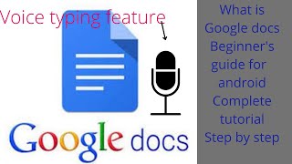 What is Google docs? |How does it works? |Tutorial on Android.