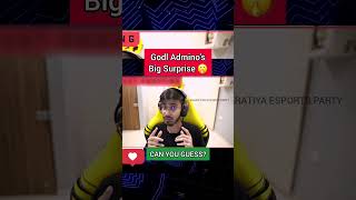 Godl Admino Big Surprise 🤯  #godlike #godladmino #surprise