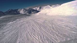 Les Trois Vallees  - Skiing 27 - Val Thorens On the ridge to Pluviometre