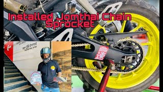 ঈদ উপলক্ষে প্রিমিয়াম সার্ভিসং দিলাম ॥ Installing Jomthai Chain Sprocket Set ॥ Olid Kawser Vlog #43