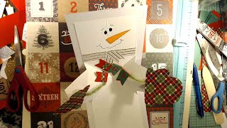 25 Days of Christmas Crafting... 2019 Day 15 Pop and Twist Snowman