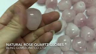 Rose quartz balls for face massage rollers😍