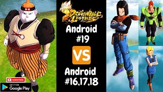 Androids 16 17 18  Vs Android 19 Dragon ball Legends Fights #10 #Android