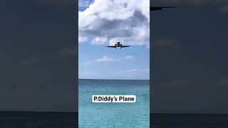 GulfStream G550 Landing at St. Maarten.