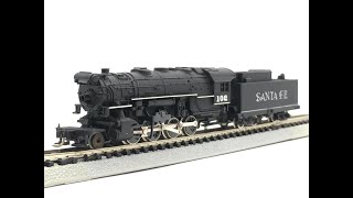 N Scale Atlas Rivarossi Santa Fe 2 8 0 Steam Locomotive Demo