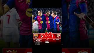 Barcelona won the match against Sevilla in La Liga #barcelona #sevilla #laliga #uefa