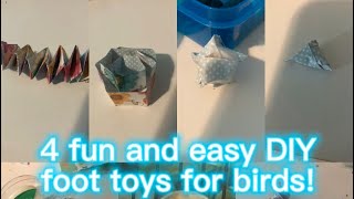 ✨four fun EASY diy paper bird toys✨