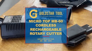 Product Showcase - Micro Top MB-60 Cordless Rotary Cutter -  Goldstartool.com - 800-868-4419