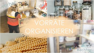 VORRATSSCHRANK organisieren und auffüllen | Speisekammer