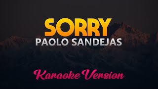 Paolo Sandejas - Sorry (Karaoke Version)