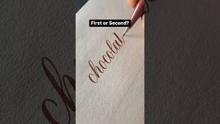 Comment your favourite chocolate! #calligraphy