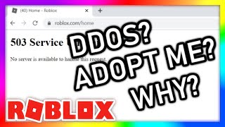 ROBLOX SHUTDOWN... DDOS??? ADOPT ME??? WHY???