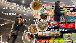 UNI VLOG: Grocery Haul + What I Eat In A Week - ish