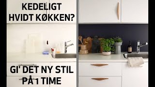 DIY: Giv dit hvide køkken en flot og hurtig make-over