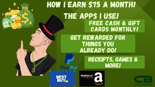 How I Make $75 A Month - What Apps I Use On My Phone! Receipts, Gaming & More! Consistent Payouts!