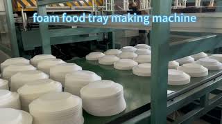 Disposable foam plates making machine polystyrene foam dish box production line