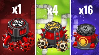 1 Super mines VS 4 Spiked mines VS 16 Spiked balls!!!