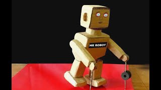 How To Make Walking Robot From Cardboard | Diy Walking Human Robot Making At Home