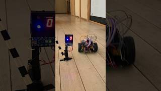 Making the start of robot car racing #shorts #arduino #electronics #diy #robot  #toys