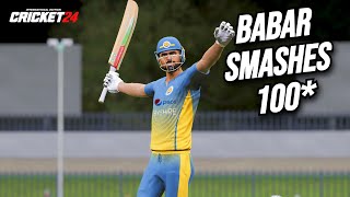 BABAR HITS 100 🏏| BABAR AZAM CAREER MODE | CRICKET 24