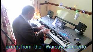 Warsaw Concerto  (exerpt)   played on  Tyros 5