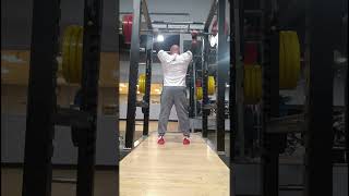 255lb overhead barbell press