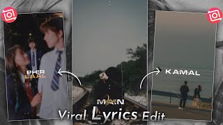 Tu Hai Kahan ~ Trending Reels Lyrics Video Editing | InShot Video Editor