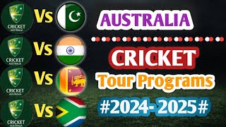 Australia Upcoming Cricket Series Schedule 2024 || Cricket Update