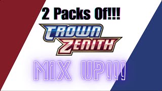 2 Pack Mix Up (CROWN ZENITH) #crownzenith #pokemoncards