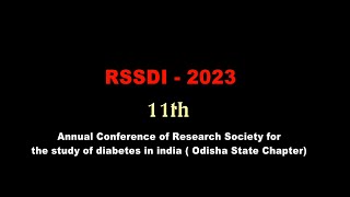 RSSDI-2023 /Annual Conference of Research Society for the study of diabetes in india