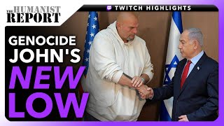 John Fetterman Licks Boots of War Criminal Benjamin Netanyahu in Israel