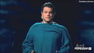 Matt Damon Wears a Snuggie for His Gift Guide!