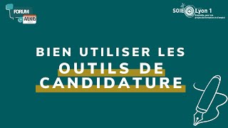 FORUM AVENIRS REPLAY | Bien utiliser les outils de candidature (CV, LDM)