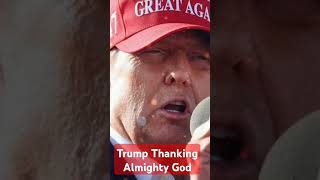 Donald Trump Thanking Almighty God #god #trump #usa