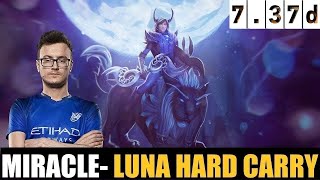 🤯 MIRACLE- [LUNA] CARRY 7.37D DOTA 2 HIGHEST MMR MATCH#dota2    #dota2gameplay  #miracle