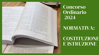 NORMATIVA scuola e COSTITUZIONE #concorsodocenti