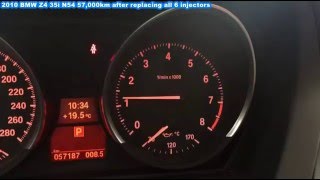 BMW Z4 35i N54 injector failure before and after replacing injectors