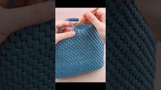 Вяжем красивую сумку.#knitting #вязаниекрючком #bag