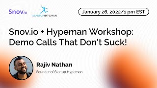 Snov.io + Hypeman Workshop: Demo Calls That Don’t Suck!