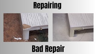 Repairing Bad Repair #furniturerepair #woodworking #refinishkulture