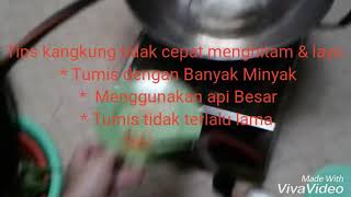 Tips tumis kangkung tidak hitam & layu.